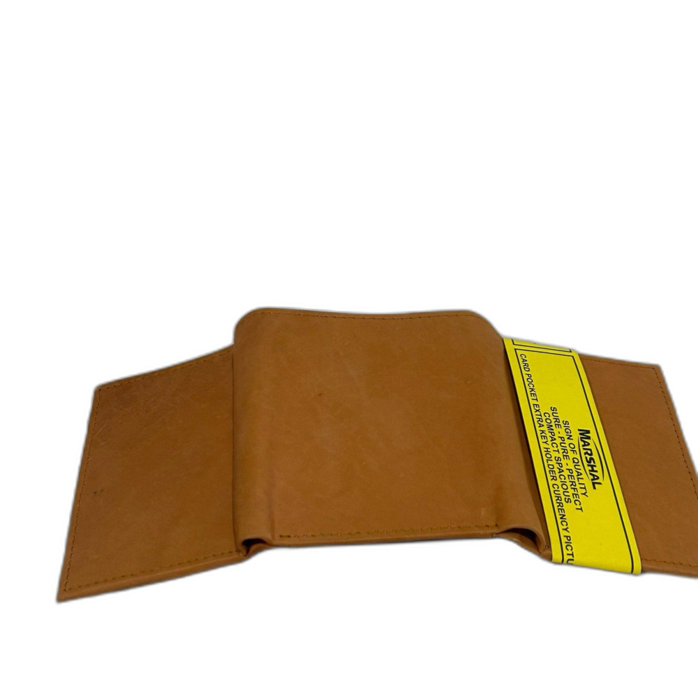 Marshal Wallet Men’s Color Taupe Leather Sure-Pure-Perfect Compact